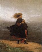 Eastman Johnson The Girl I left behind me oil painting artist